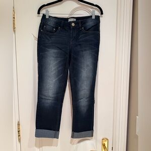 Indigo Rein Dark Wash Cropped Jeans